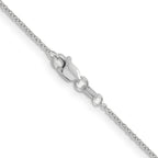 Cable Chain Necklace in 10K White Gold, 1.2mm, 16–24 Inch - Sophia Jewelers