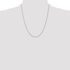 Cable Chain Necklace in 10K White Gold, 1.2mm, 16–24 Inch - Sophia Jewelers