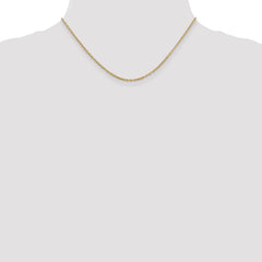 10k 2mm Round Open Link Cable Chain