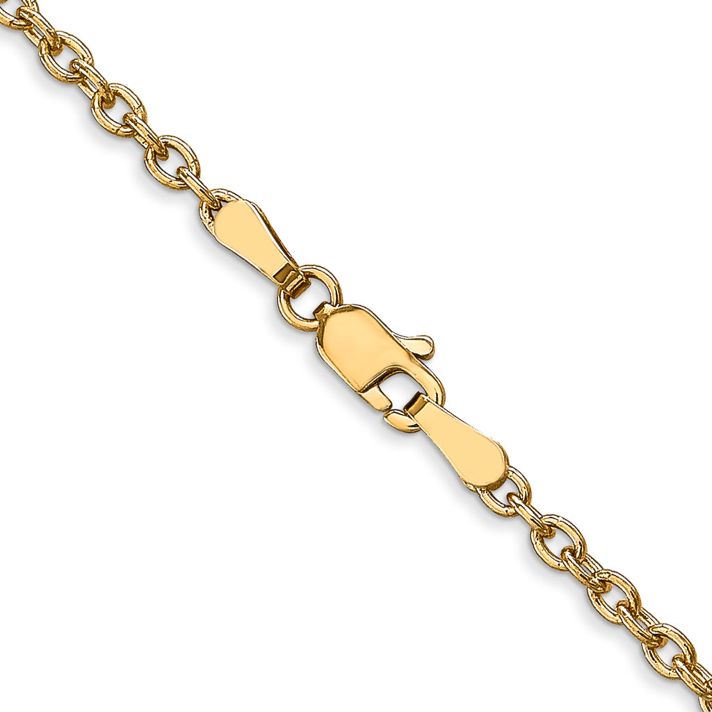 10k 2.4mm Round Open Link Cable Chain