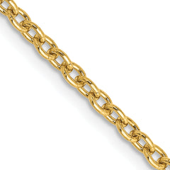 10k 2.4mm Round Open Link Cable Chain