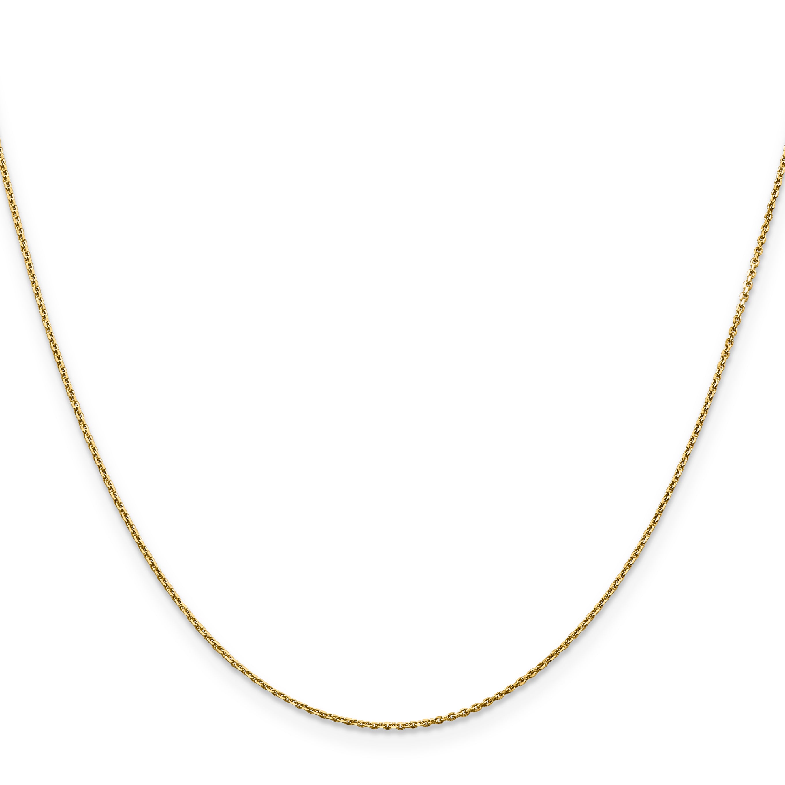 Diamond-Cut Cable Chain Necklace in 10K Yellow Gold Secondary image