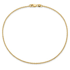 10k 1.4mm Forzantine Cable Chain Anklet