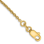10k 1.4mm Forzantine Cable Chain Anklet