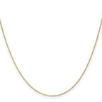 10k .8mm D/C Cable with Spring Ring Clasp Chain