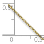 10k .8mm D/C Cable with Spring Ring Clasp Chain