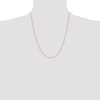 10k .8mm D/C Cable with Spring Ring Clasp Chain
