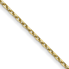 10k .8mm D/C Cable with Spring Ring Clasp Chain