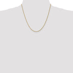 Singapore Chain Necklace in 10K Yellow Gold, 1.4mm - Sophia Jewelers