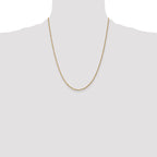Singapore Chain Necklace in 10K Yellow Gold, 1.4mm - Sophia Jewelers