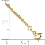 Singapore Chain Necklace in 10K Yellow Gold, 1.4mm