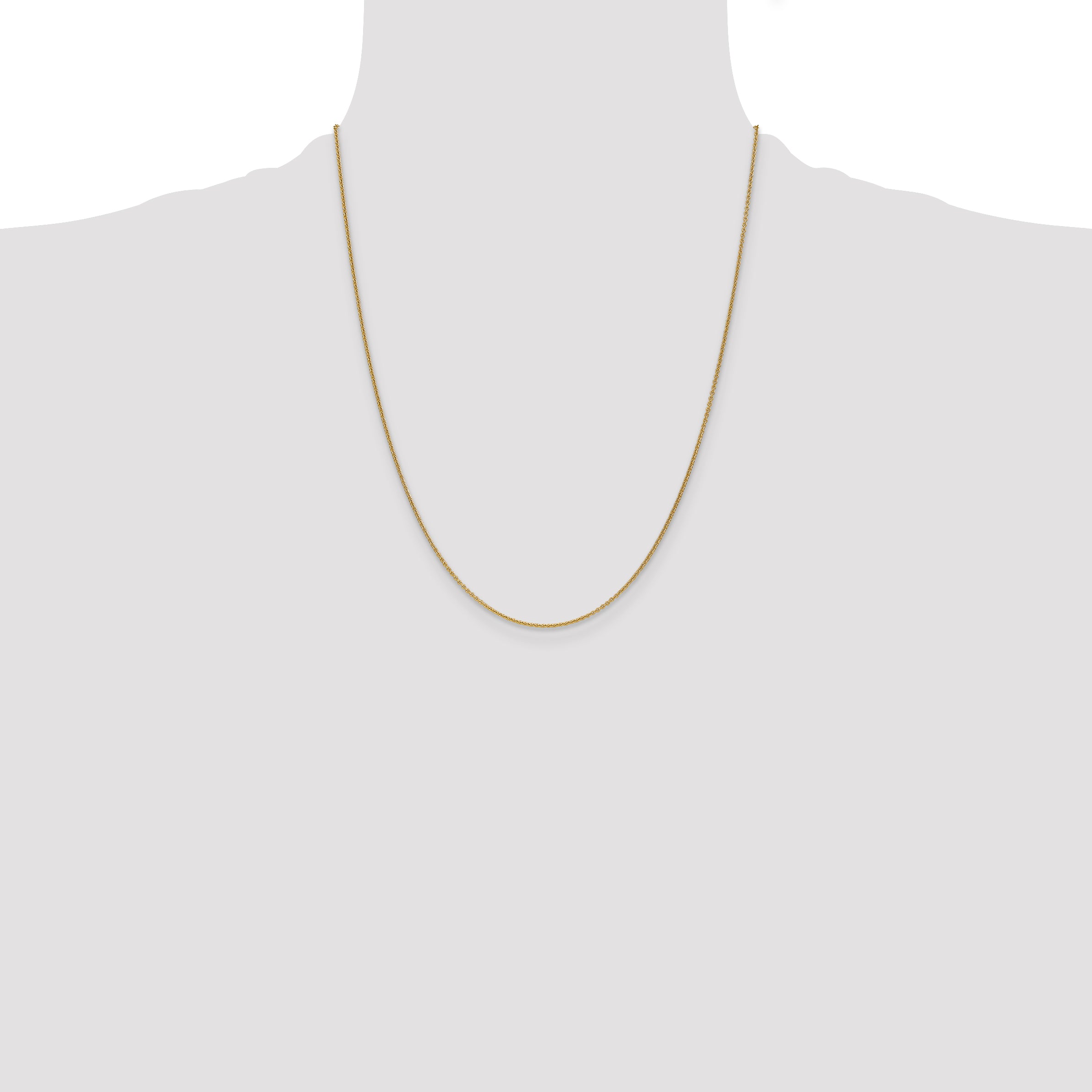 10k 1mm Round Open Link Cable Chain