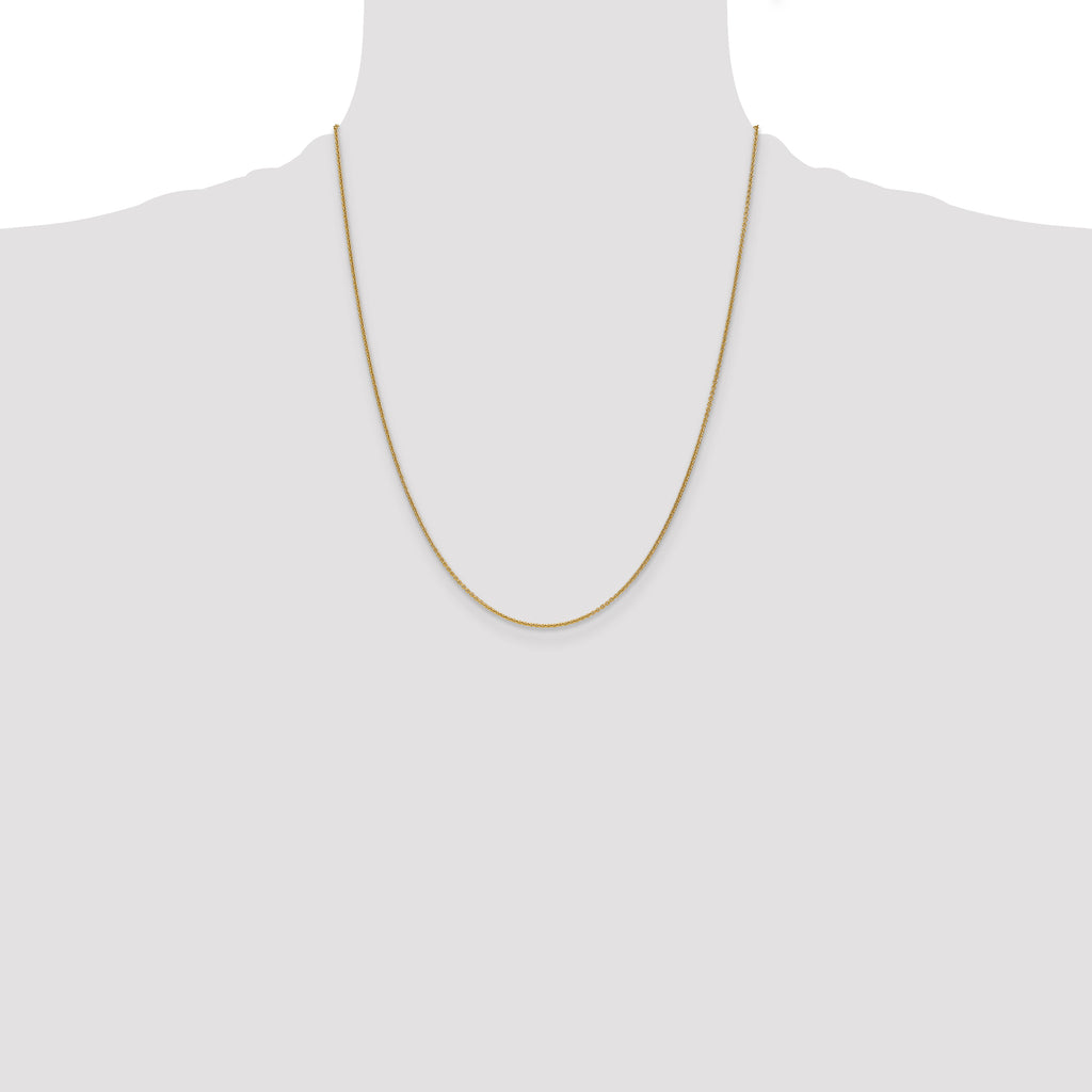 10k 1mm Round Open Link Cable Chain