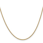 10k 1.4mm Round Open Link Cable Chain