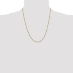 10k 1.4mm Round Open Link Cable Chain