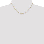 10k 1.25mm Flat Figaro Pendant Chain