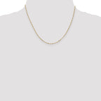10k 1.25mm Flat Figaro Pendant Chain