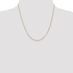 10k 1.25mm Flat Figaro Pendant Chain
