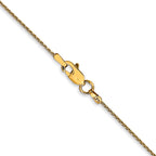 10k 1mm Parisian Wheat Chain