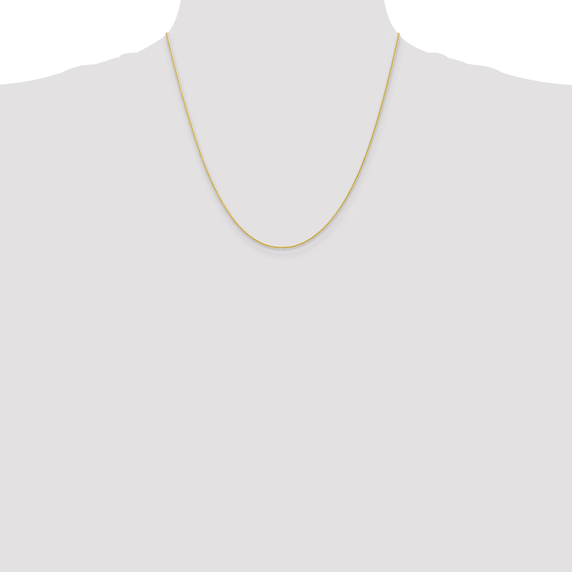 10k 1mm Parisian Wheat Chain
