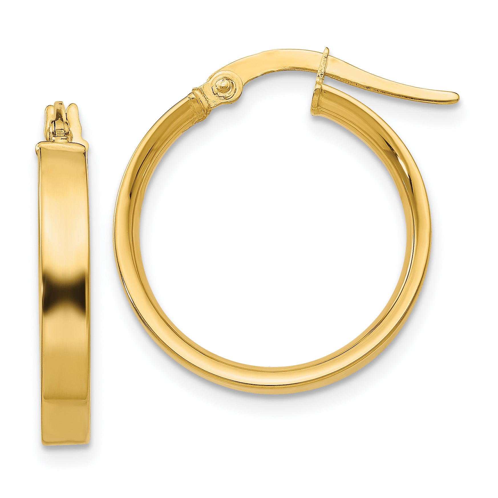 10k 3mm Small Hoop Earrings Main image