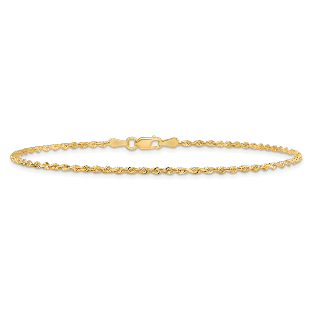 10k 1.85mm D/C Quadruple Rope Chain Anklet