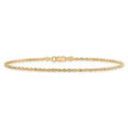 10k 1.85mm D/C Quadruple Rope Chain Anklet