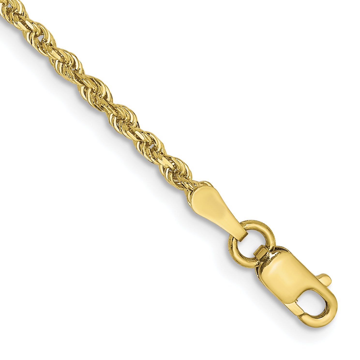 10k 2mm D/C Quadruple Rope Chain Anklet Main image