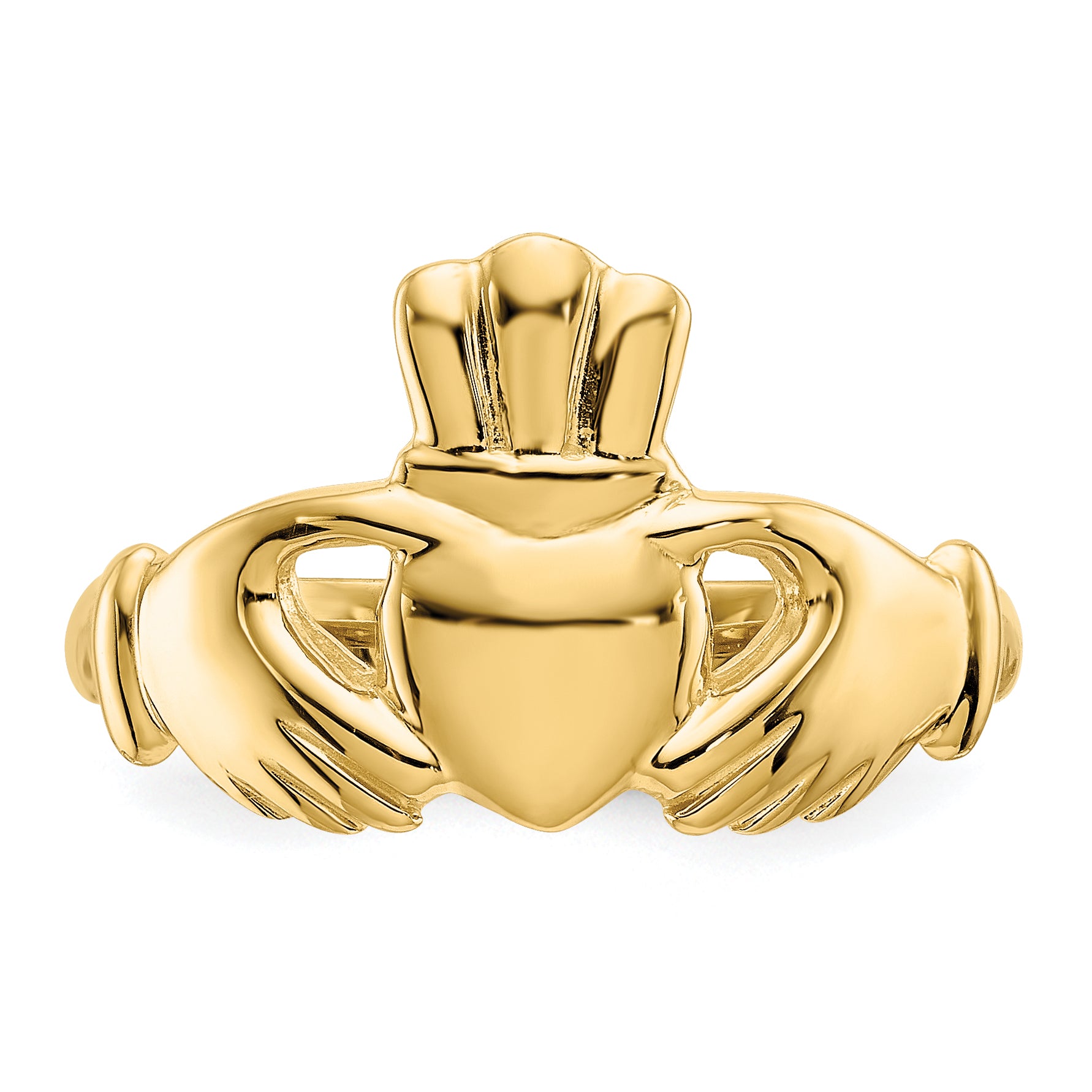 10k Polished Ichthus Fish Ring