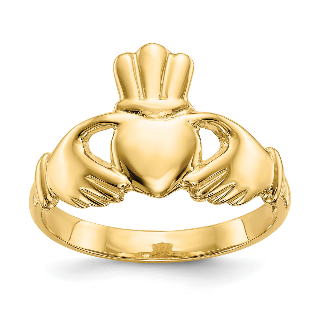 10k Polished Ichthus Fish Ring