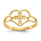 10k Diamond-Cut Filigree Ring