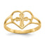 10k Diamond-Cut Filigree Ring