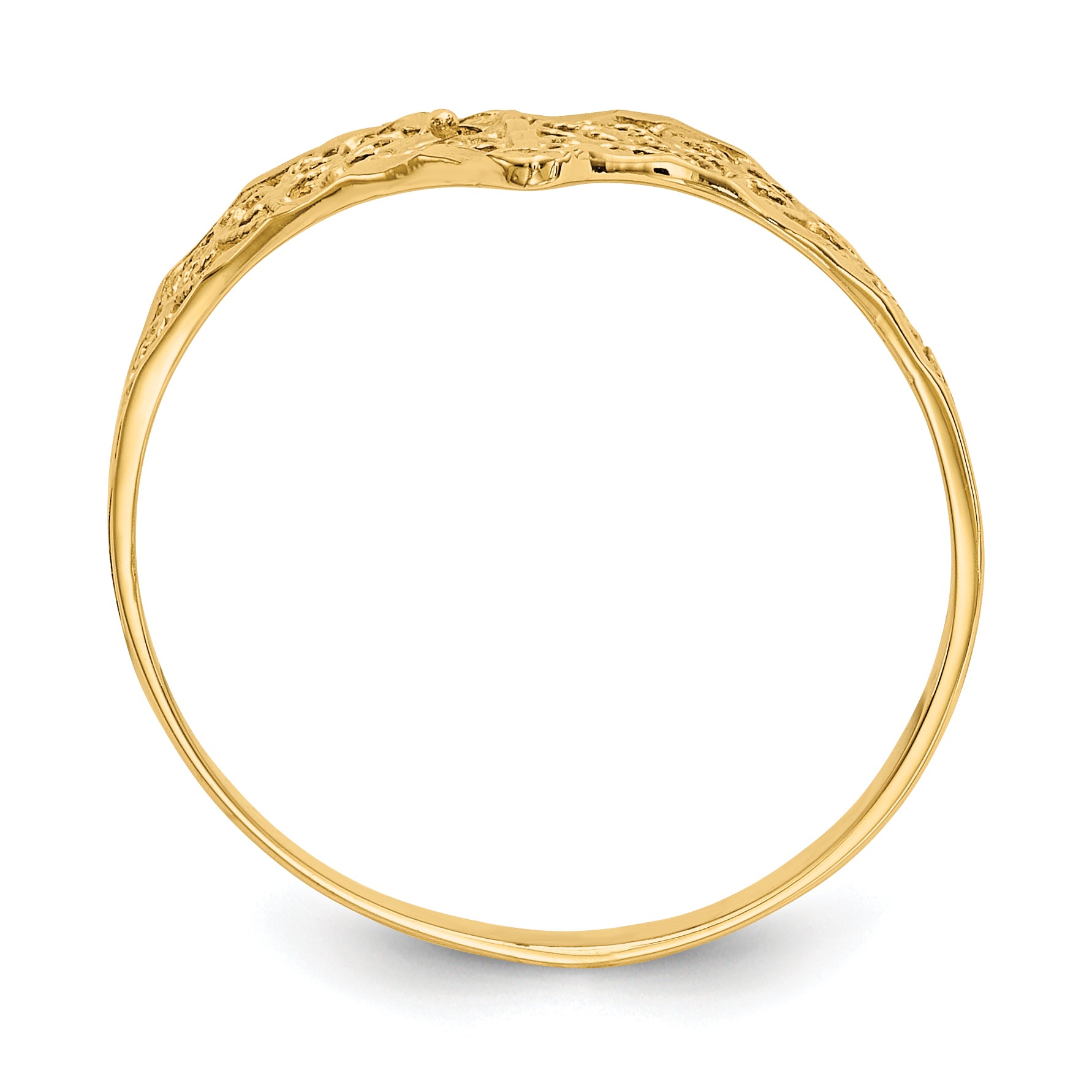 10k Diamond-Cut Filigree Ring Secondary image