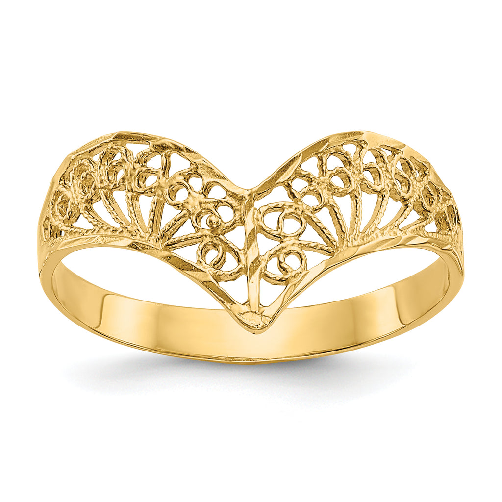 10k Childs Polished Crucifix Ring