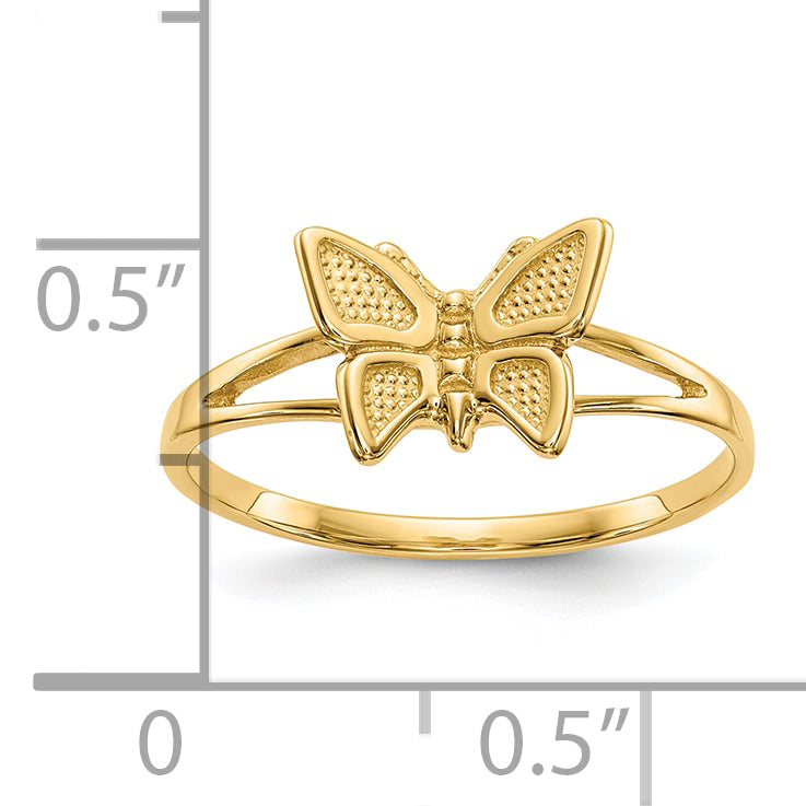 10k Childs Double Heart Ring