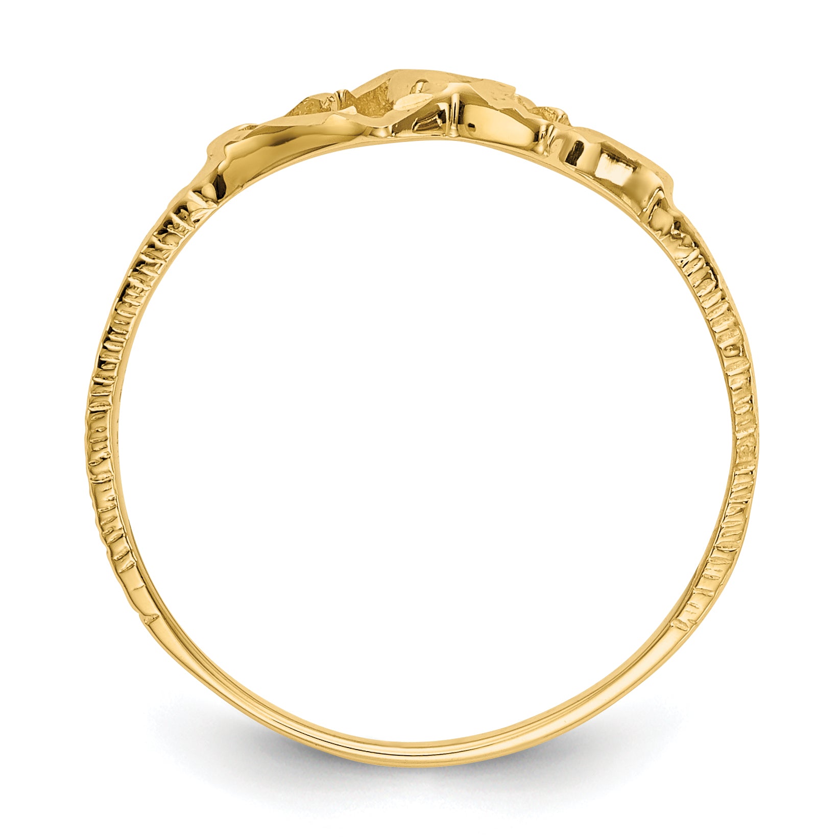 10k Children's Heart Ring Secondary image