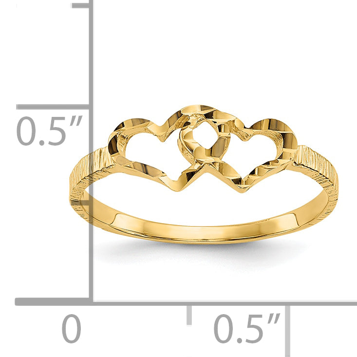 10k Children's Heart Ring