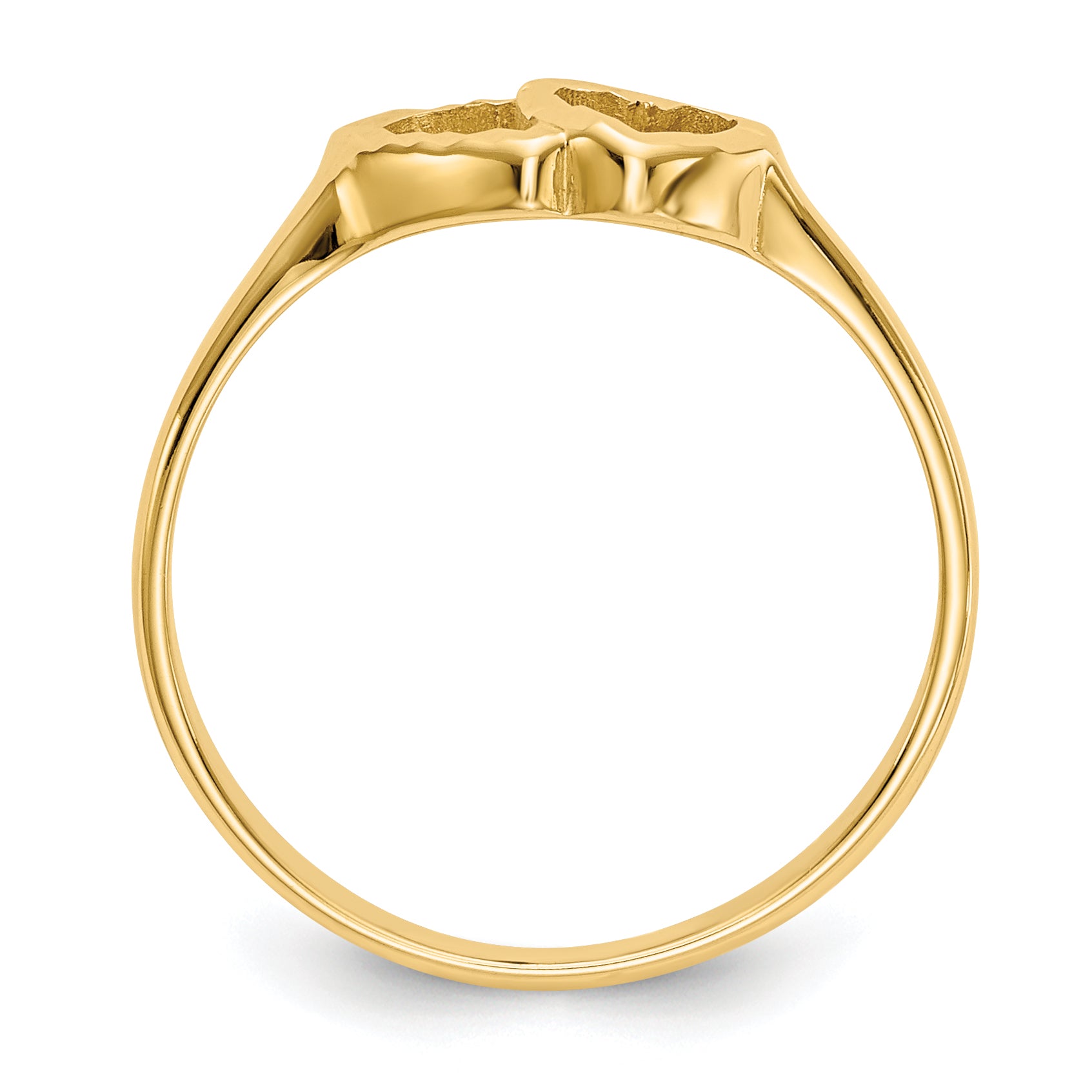 10k Children's Heart Ring Secondary image