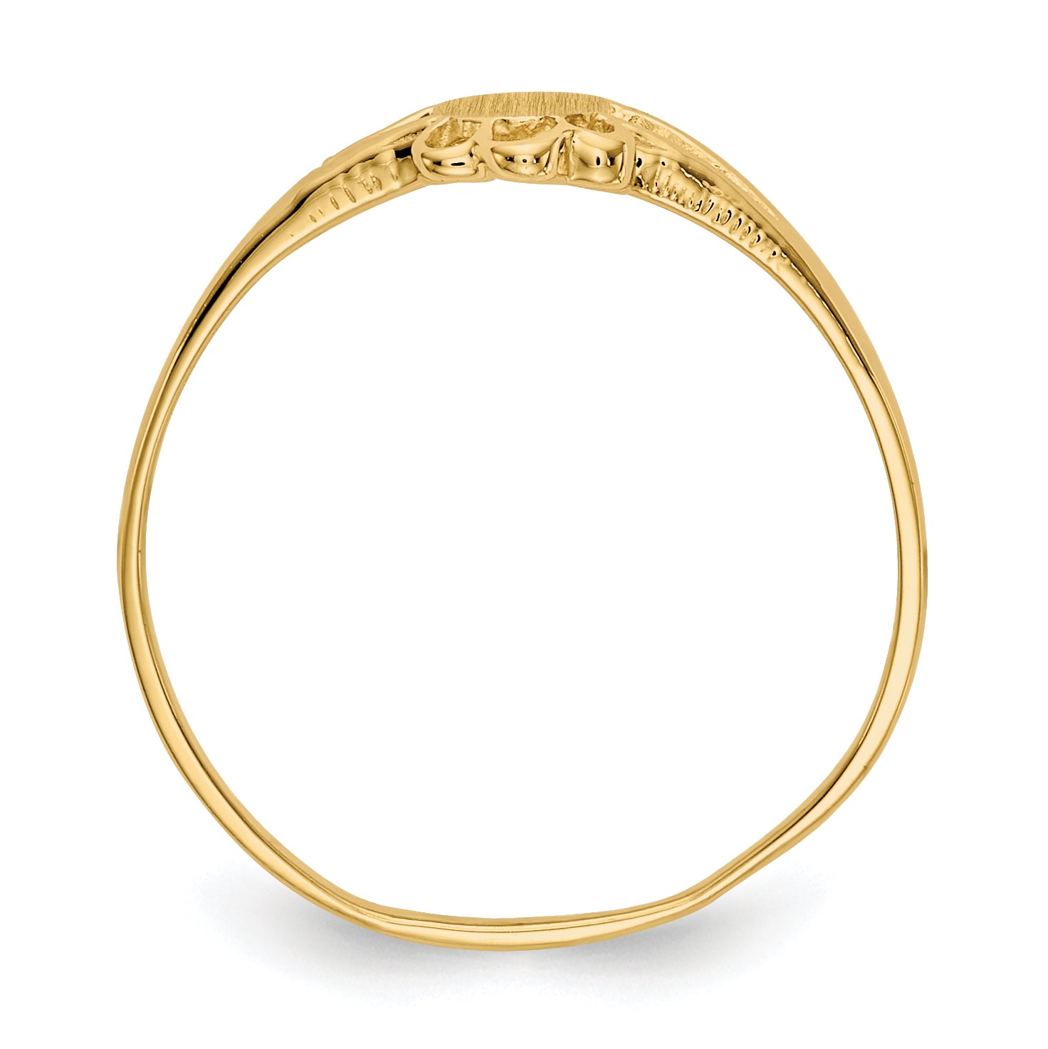 10k Childs Fancy Signet Ring Secondary image
