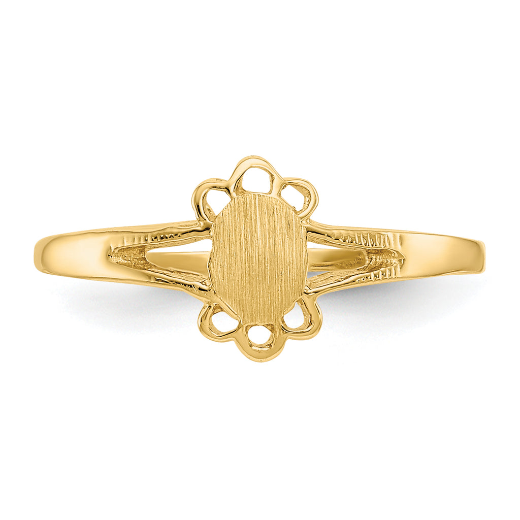 10k Childs Fancy Signet Ring