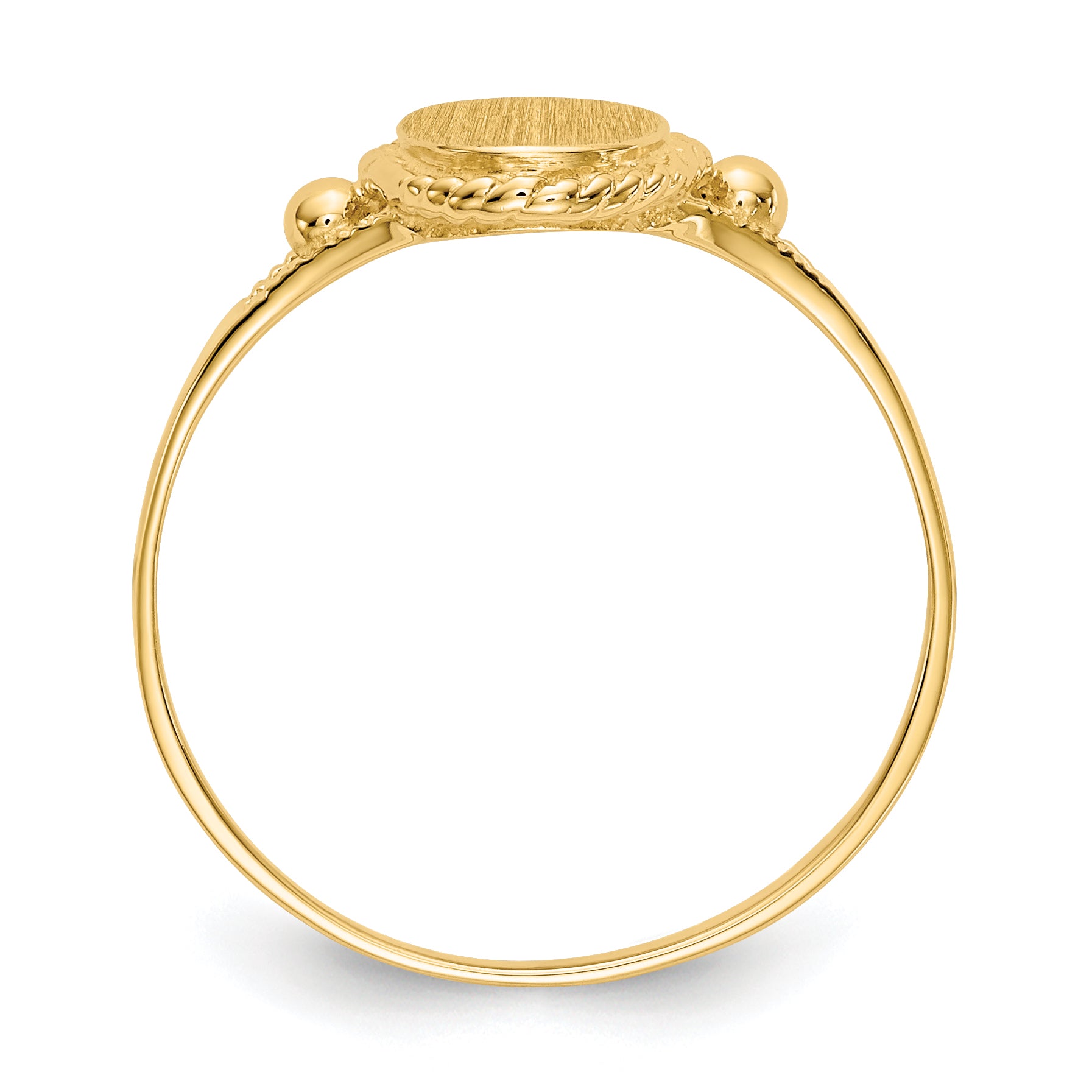10k Childs Fancy Signet Ring Secondary image