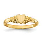 10k 5.0x5.5mm Open Back Signet Ring