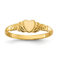 10k 5.0x5.5mm Open Back Signet Ring