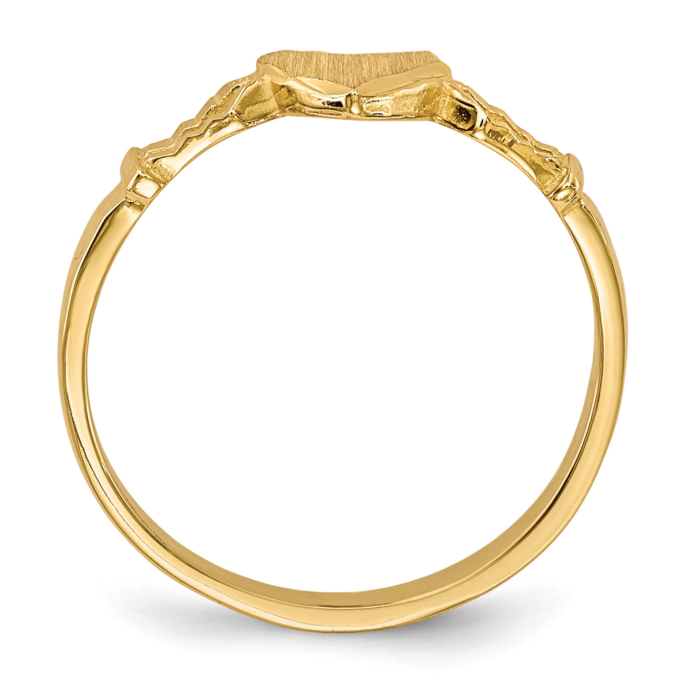 10k Children's Heart Ring Secondary image
