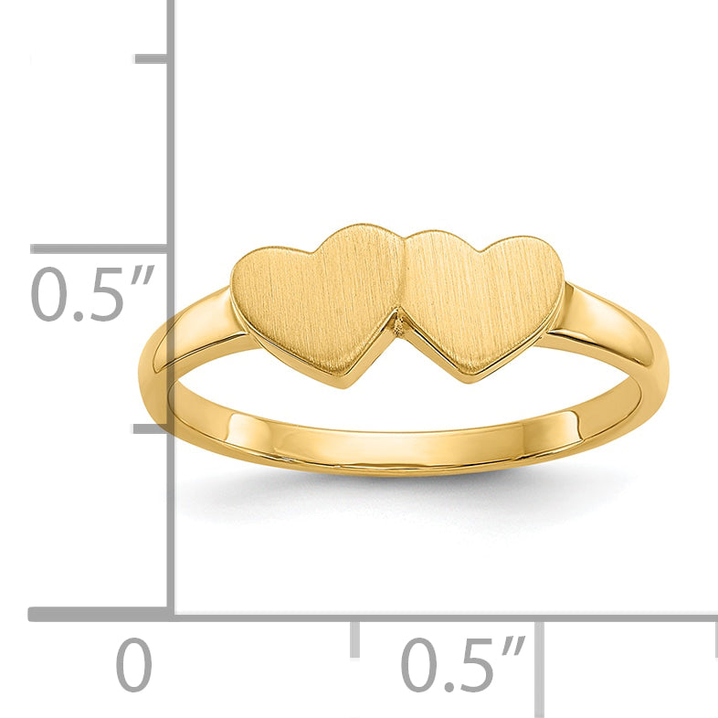 10K Yellow Gold Polished Dome Ring