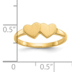 10K Yellow Gold Polished Dome Ring
