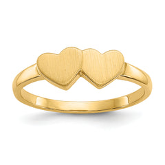 10K Yellow Gold Polished Dome Ring