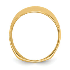 10K Polished Dome Ring