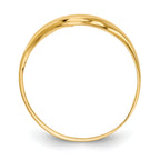 10K Polished Dome Ring