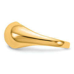 10K Yellow Gold Polished Dome Ring